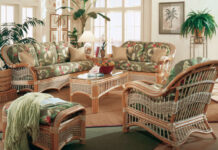 Мебель из ротанга в интерьере квартиры
