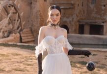 Как выбрать свадебное платье на высокую невесту