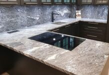 Столешницы с отделкой из натурального камня: достоинства материала